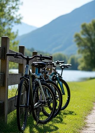 Escursione in bici lungo le rive dell'Adige